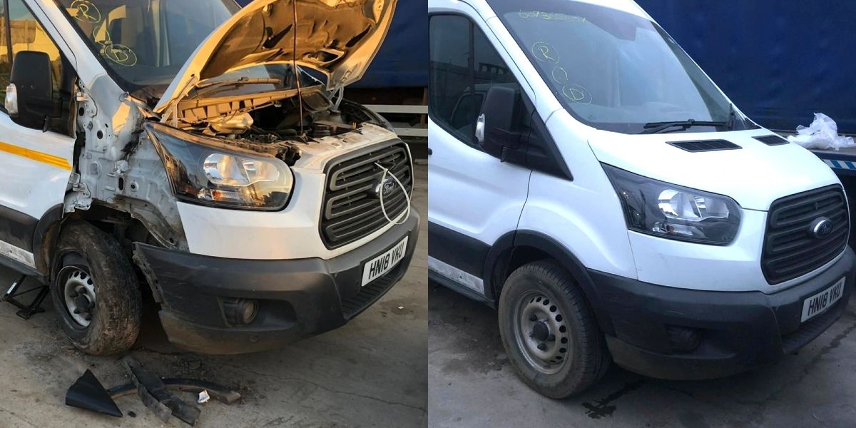 Car body repair Watford before and after - professional dent removal and paintwork restoration